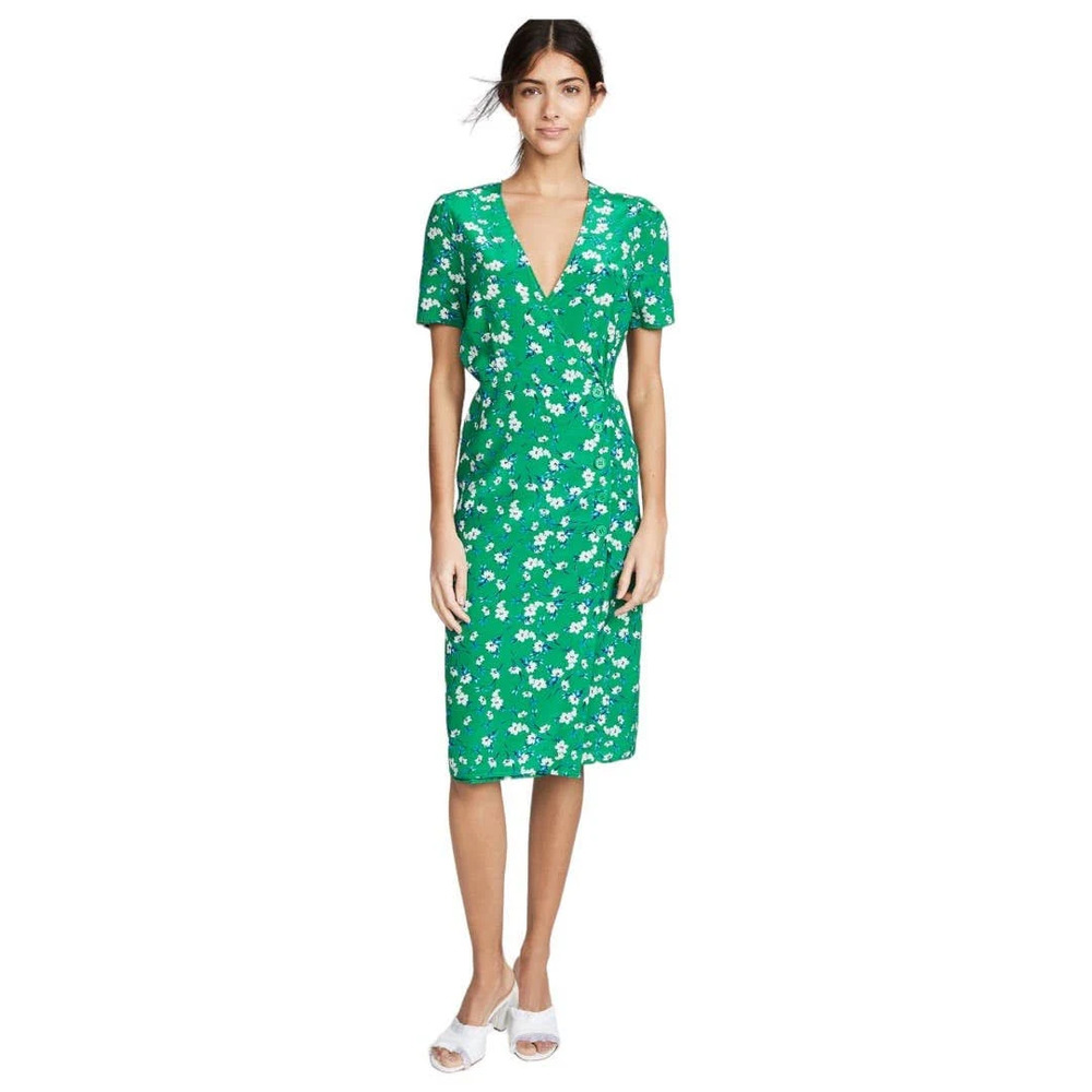 NWT Yumi Kim Silk Maggie Dress Bon Voyage Emerald Green M